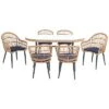 Safavieh Genser Outdoor 7pc Dining Set Home -Safavieh Sales Store 3070829004 RLLD 1