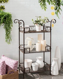 Safavieh Noreen Outdoor 3 Tier Shelf Home -Safavieh Sales Store 3070853172 RLLD 3