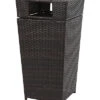 Safavieh Bishop Outdoor Wicker 18 Gallon Trash Bin Home -Safavieh Sales Store 3070853833 RLLD 1