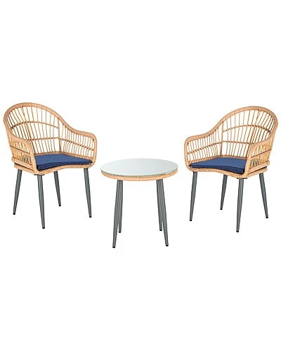 Safavieh Berlen Outdoor 3Pc Lounger Set Home 3 Safavieh Berlen Outdoor 3Pc Lounger Set Home