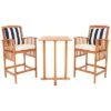 Safavieh Pate Outdoor 3pc Table Bistro Set Home