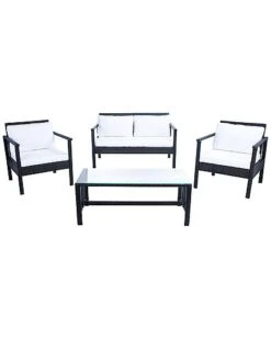 Safavieh Garnen Outdoor 4pc Living Set Home