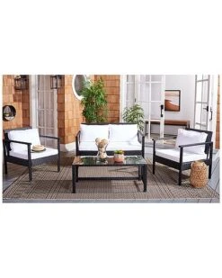Safavieh Garnen Outdoor 4pc Living Set Home -Safavieh Sales Store 3070931023 RLLD 3