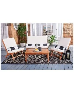 Safavieh Chaston 4pc Outdoor Living Set With Accent Pillows Home -Safavieh Sales Store 3070941560 RLLD 3